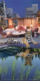 Dominique Loukidis - Tiger at the pool
